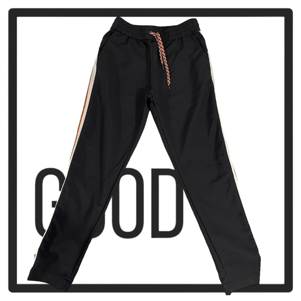 Burberry Side-Stripe Slim Track Pants
Black/Orange/White‎